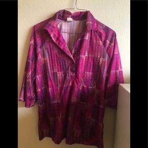 Vintage Blouse Hot Pink